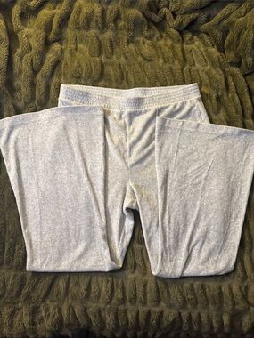 Aerie Light Gray Ribbed Lounge Pants